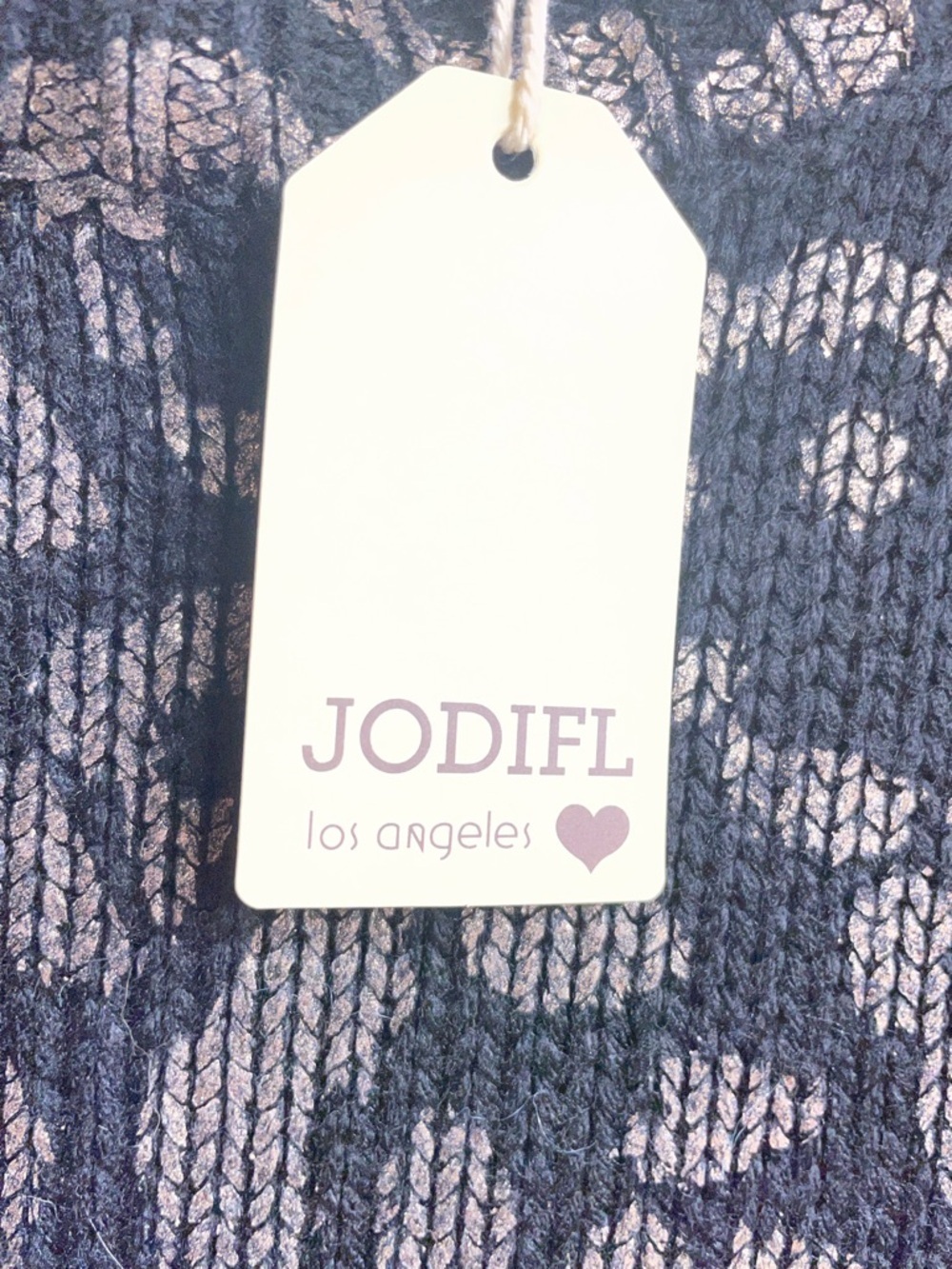 JODIFL Black Knit Pullover Sweater Oversized Medium NWT - Picture 3 of 8